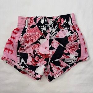 Nike Running Shorts‎ Infant Girls 2T Dri FIT Dry Pink Floral Print